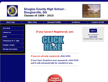 Tablet Screenshot of douglascountyhighschool.net